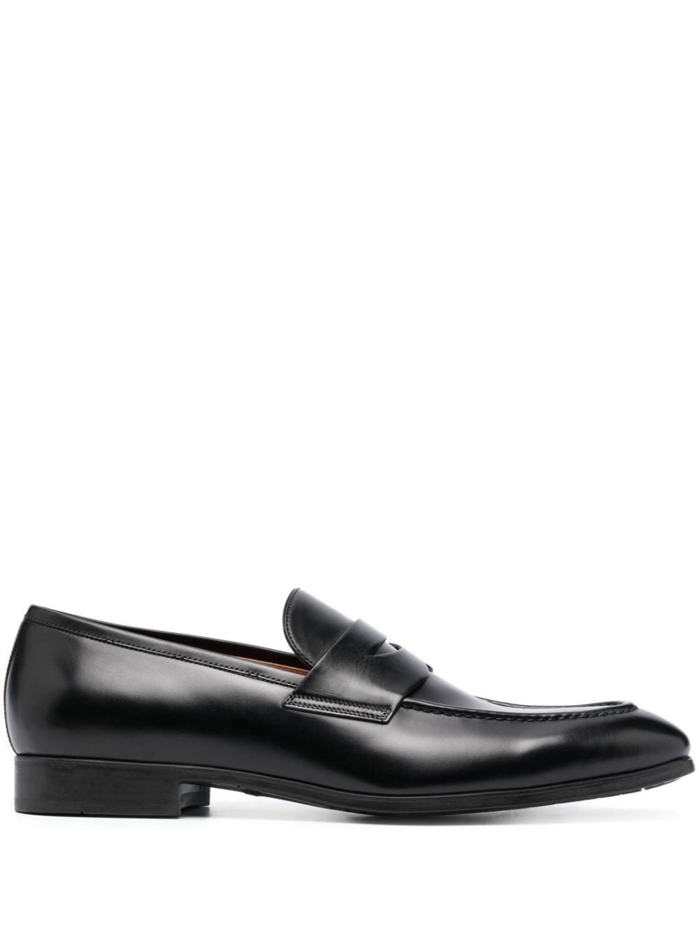 Santoni classic loafers - Zwart