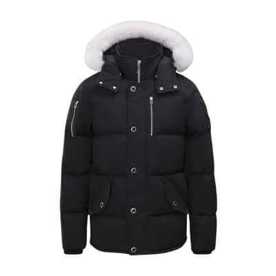 Shearling Jas - Zwart/Natuurlijk Moose Knuckles , Black , Heren