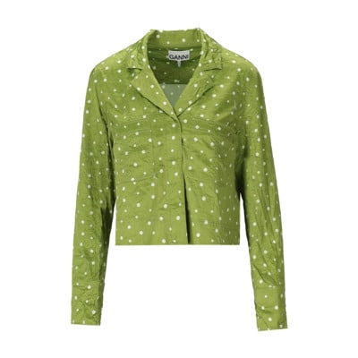 Shirts Ganni , Green , Dames