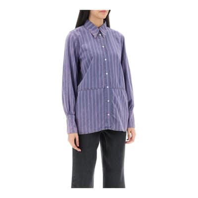 Shirts Ganni , Purple , Dames