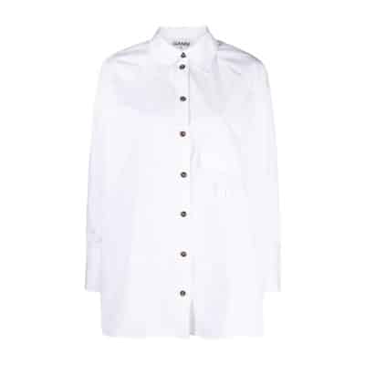 Shirts Ganni , White , Dames