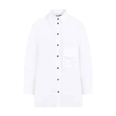 Shirts Ganni , White , Dames