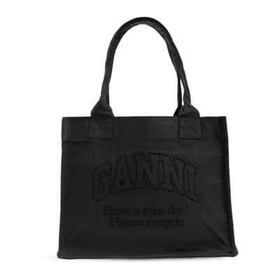 Shopper tas Ganni , Black , Dames