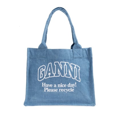 Shopper tas Ganni , Blue , Dames