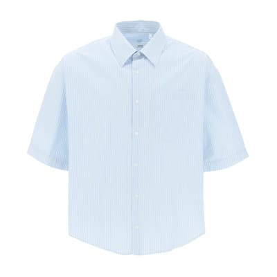 Short Sleeve Shirts Ami Paris , Blue , Heren