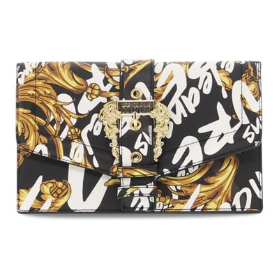 Shoulder Clutch Tas Versace Jeans Couture , Black , Dames