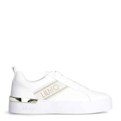 Silvia 86 Metallic Sneakers Liu Jo , White , Dames