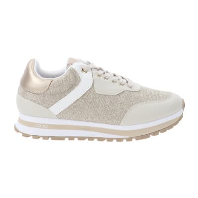 Similpelle en Tessuto Sneakers Liu Jo , Beige , Dames