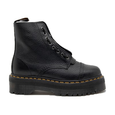 Sinclair Zwarte Leren Laarzen Dr. Martens , Black , Dames