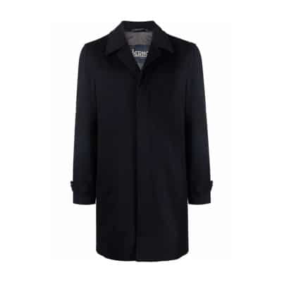 Single-Breasted Coats Herno , Blue , Heren