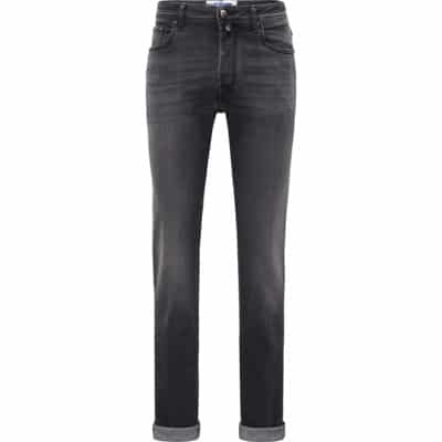 Slim Fit Grijze Gewassen Denim Jeans Jacob Cohën , Gray , Heren