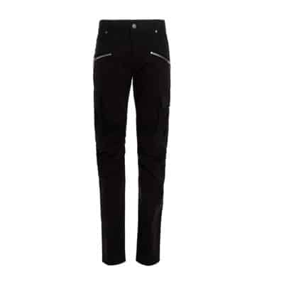 Slim Fit Jeans Balmain , Black , Heren