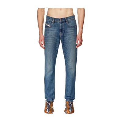 Slimme Denim Jeans Diesel , Blue , Heren