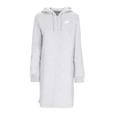 Sportswear Club Fleece Hoodie Jurk Nike , Gray , Dames