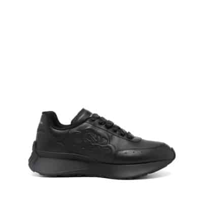 Sprint Runner Sneakers Zwart Alexander McQueen , Black , Heren