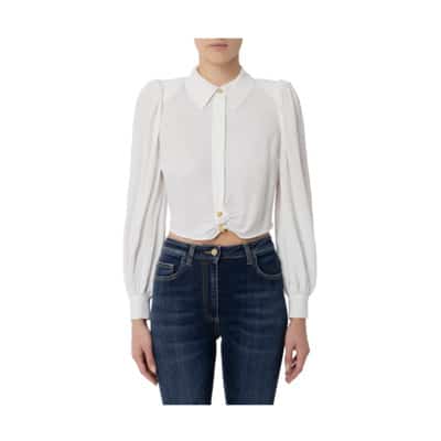 Stijlvolle Blouse Elisabetta Franchi , White , Dames