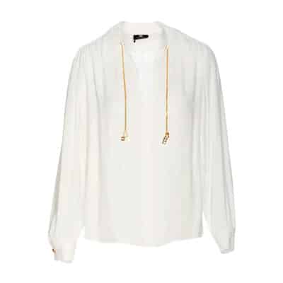 Stijlvolle Blouse Elisabetta Franchi , White , Dames