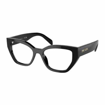 Stijlvolle Bril A16V in L16K1O1 Prada , Black , Unisex