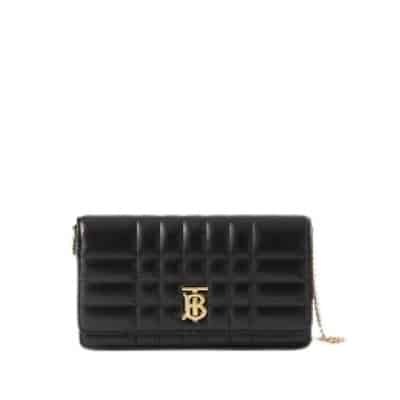 Stijlvolle Clutch Tas Burberry , Black , Dames