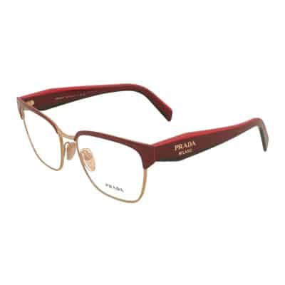 Stijlvolle Dames Cat Eye Bril Prada , Red , Dames