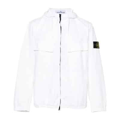 Stijlvolle Jas Stone Island , White , Heren