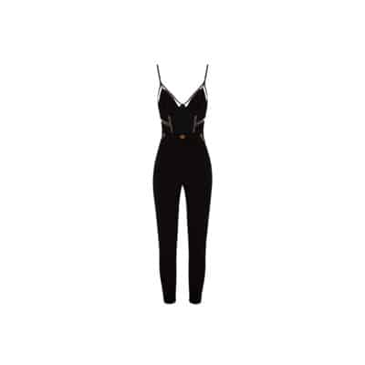 Stijlvolle Jumpsuit Elisabetta Franchi , Black , Dames