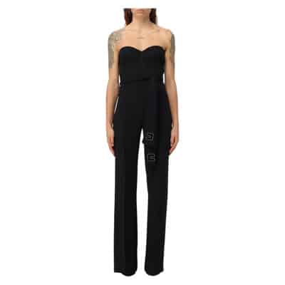 Stijlvolle Jumpsuit Elisabetta Franchi , Black , Dames