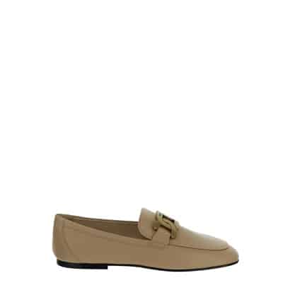 Stijlvolle Loafers van Korrelig Leer Tod's , Beige , Dames