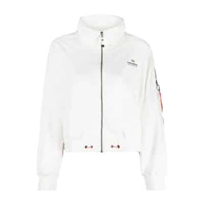 Stijlvolle Logo-Print Lichtgewicht Jas Parajumpers , White , Dames