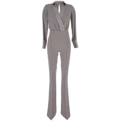 Stijlvolle Viscose Jumpsuit Elisabetta Franchi , Gray , Dames