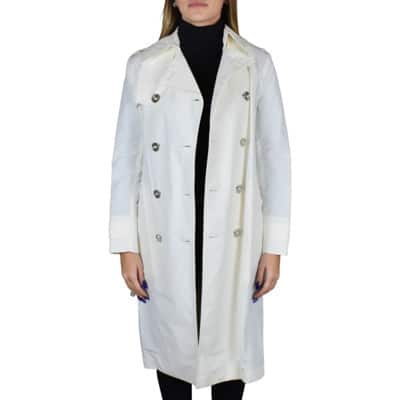 Stijlvolle Witte Trenchcoat Ralph Lauren , White , Dames