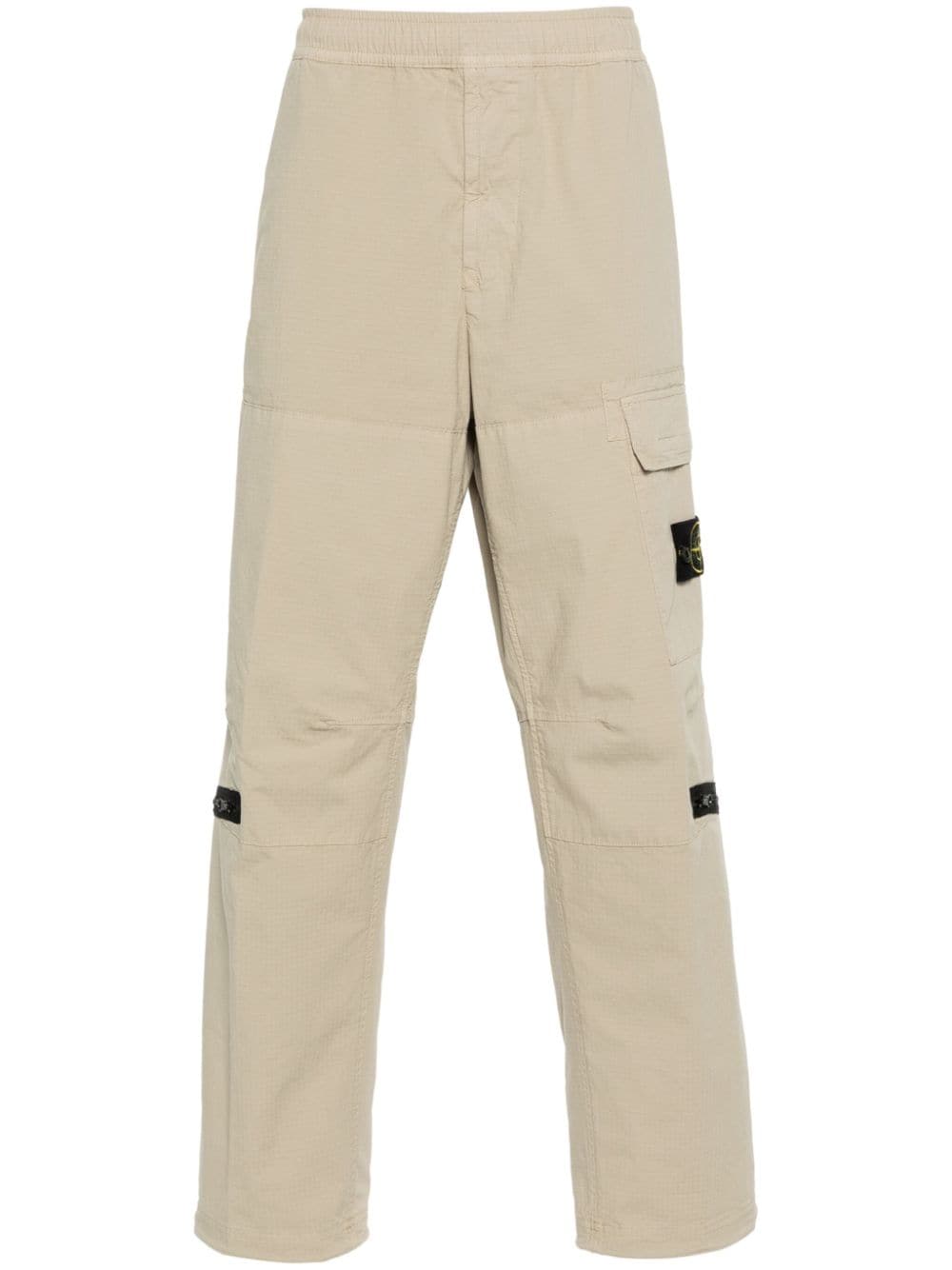 Stone Island Broek met Compass-logopatch - Beige