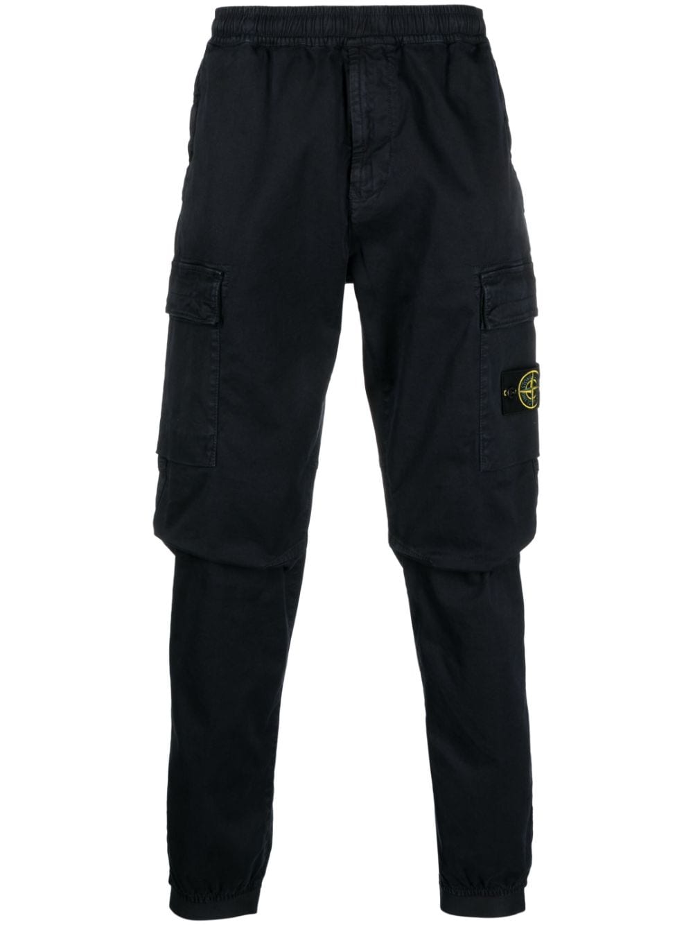 Stone Island Broek met Compass-logopatch - Blauw