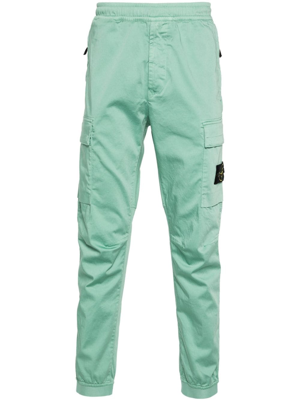 Stone Island Broek met Compass-logopatch - Groen