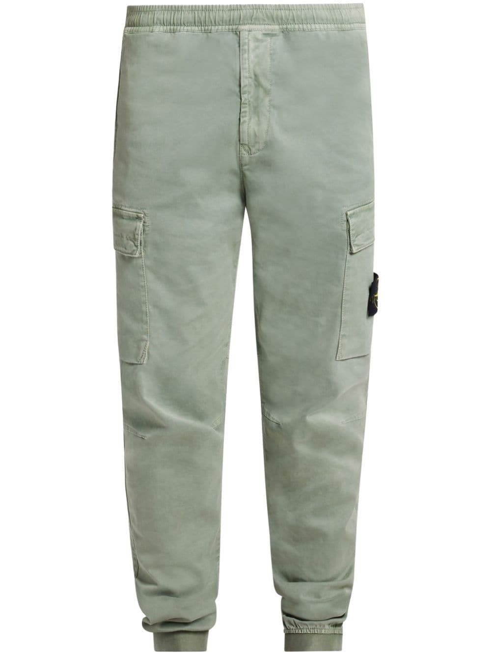 Stone Island Broek met Compass-logopatch - Groen