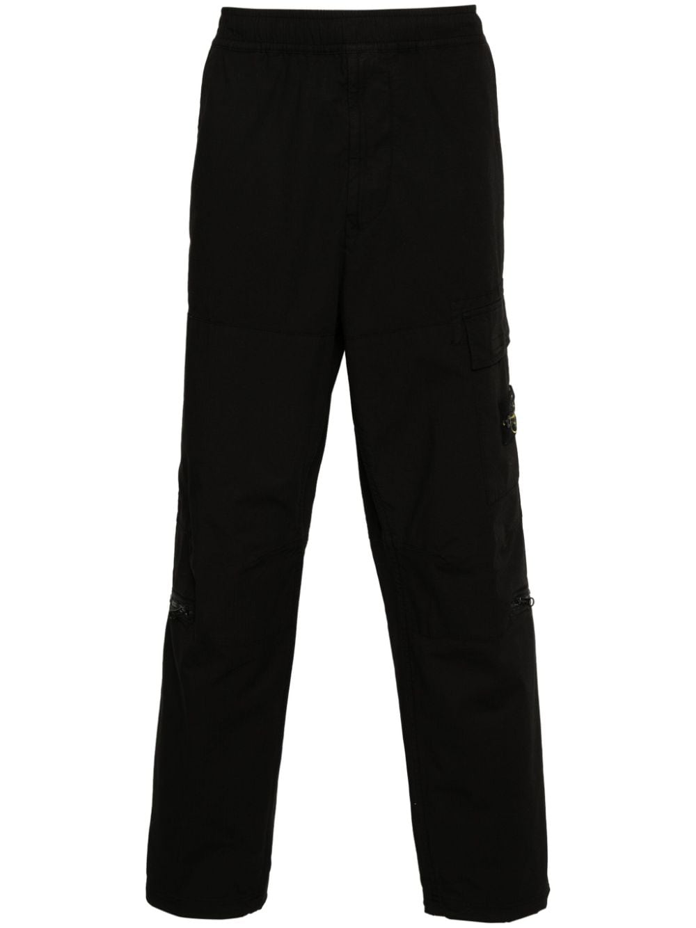 Stone Island Broek met Compass-logopatch - Zwart