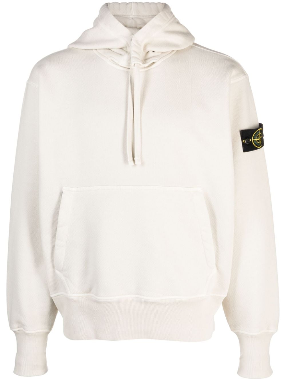 Stone Island Hoodie met Compass-logopatch - Beige