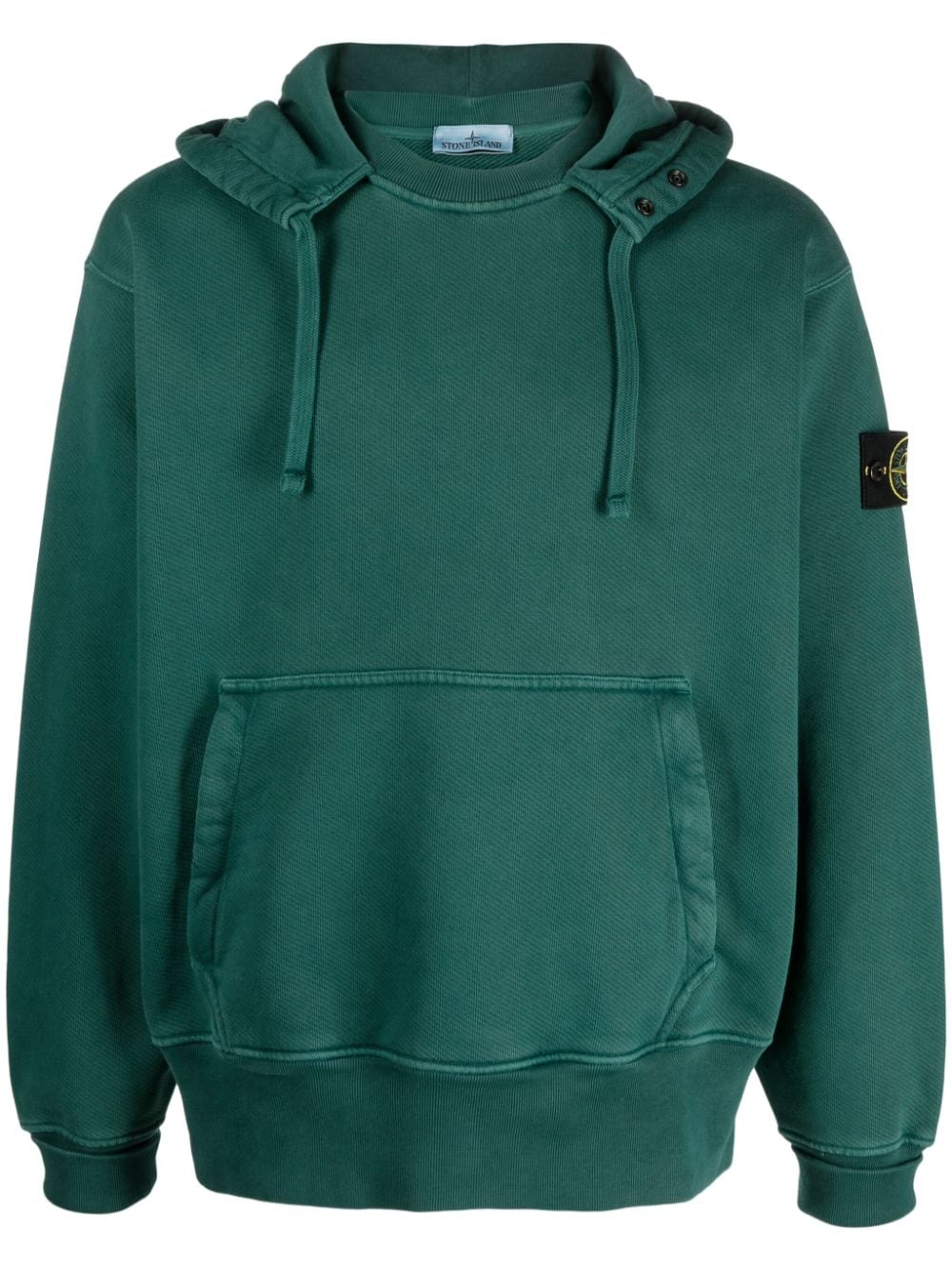 Stone Island Hoodie met Compass-logopatch - Groen