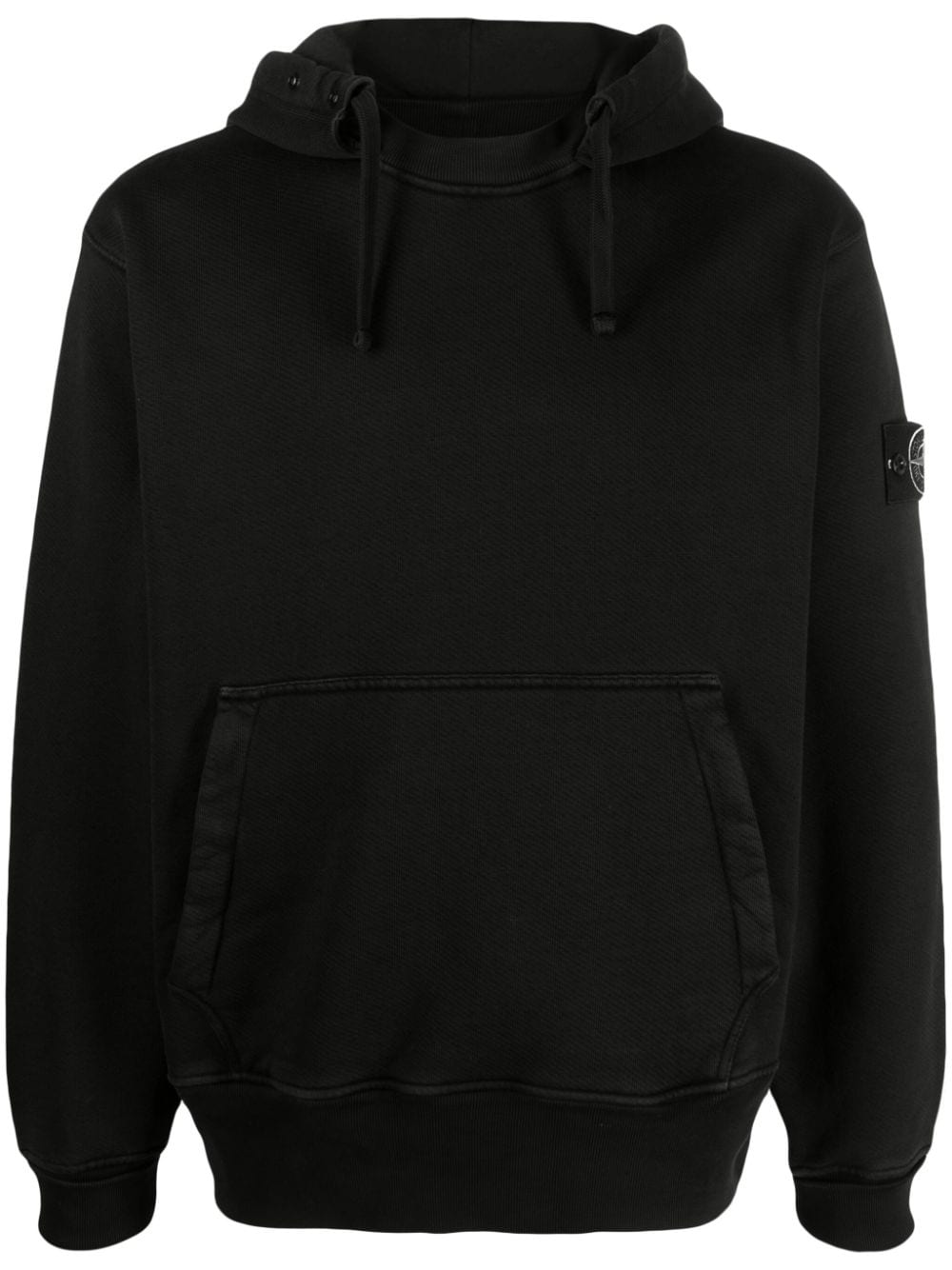 Stone Island Hoodie met Compass-logopatch - Zwart