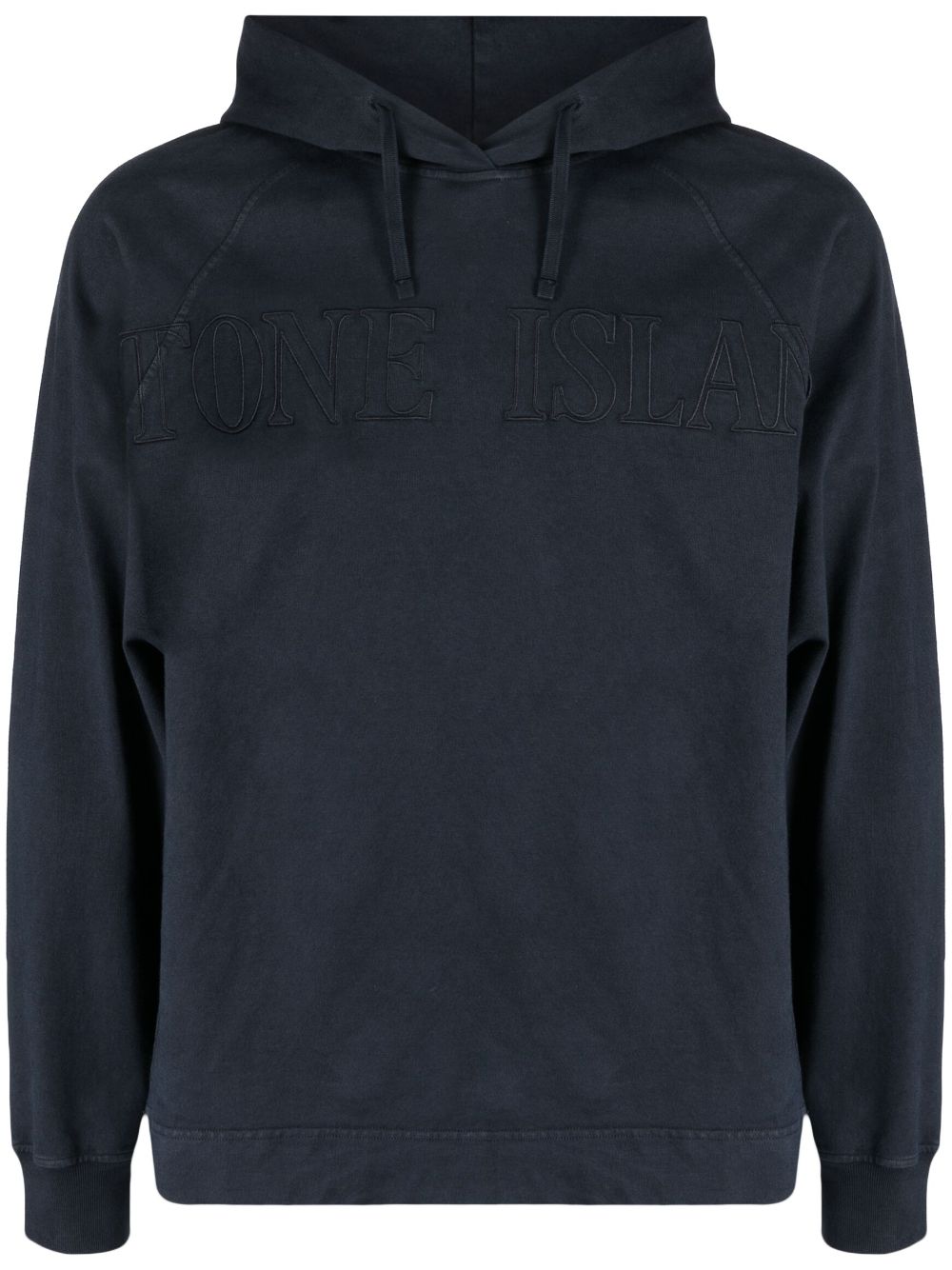 Stone Island Hoodie met geborduurd logo - Blauw