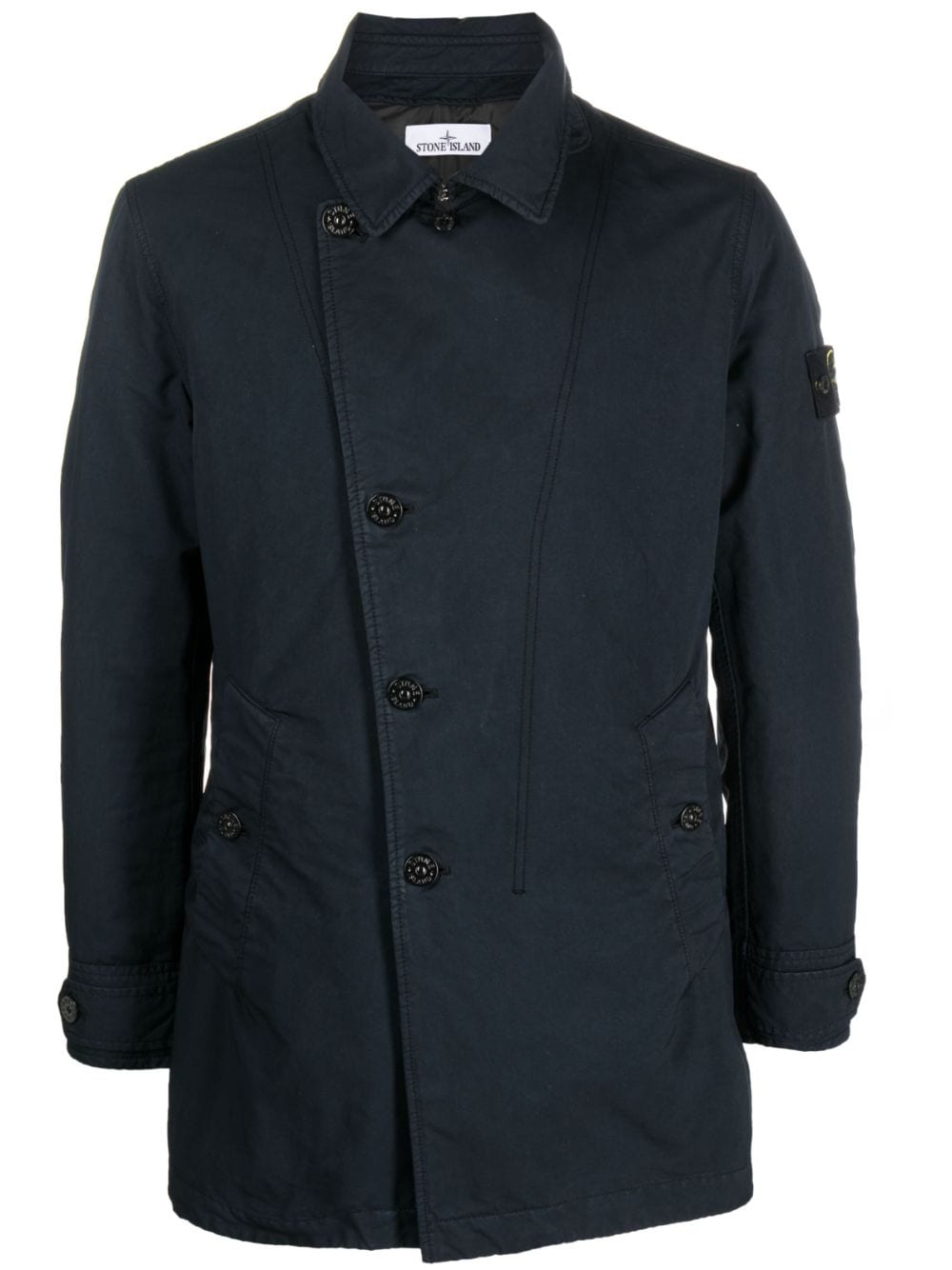 Stone Island Jas met patroon - Blauw