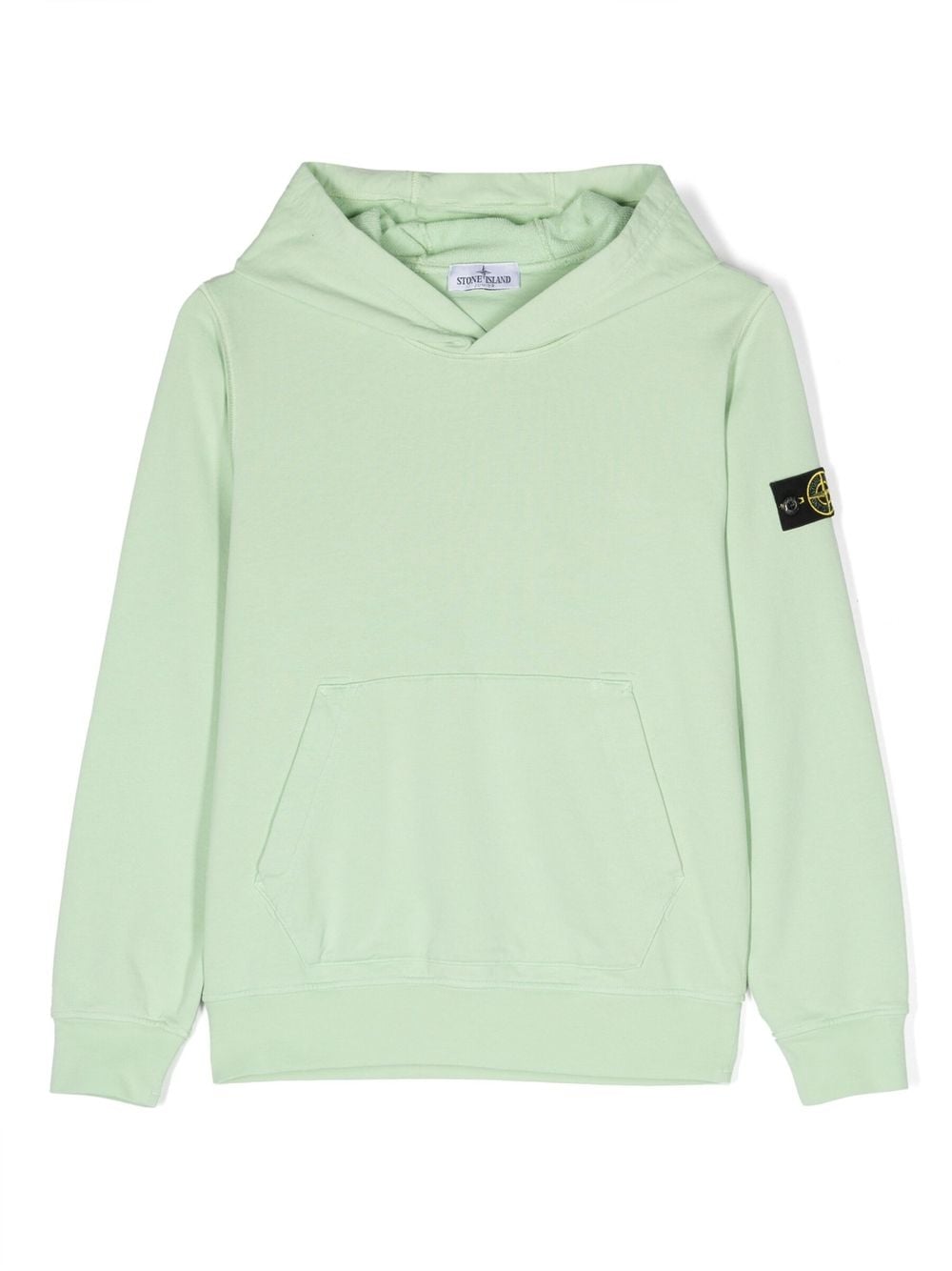 Stone Island Junior Hoodie met patch - Groen