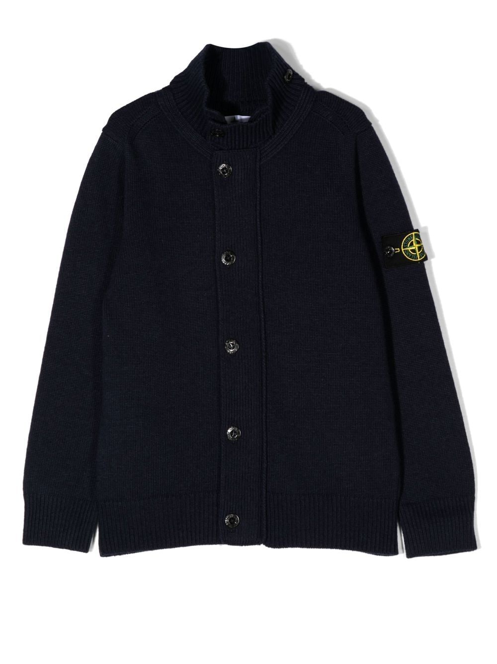 Stone Island Junior Vest met patch - Blauw