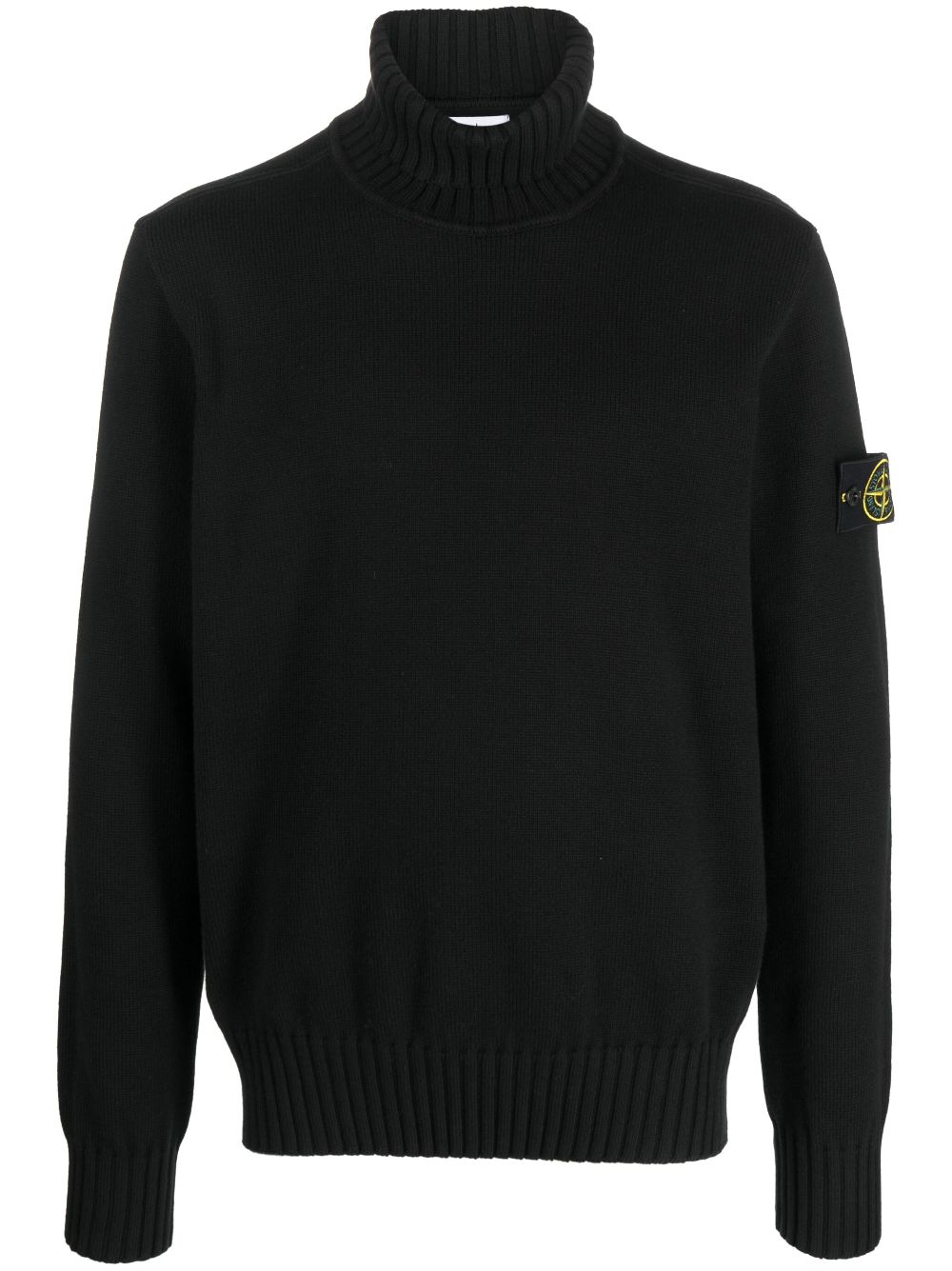 Stone Island Katoenen coltrui - Zwart