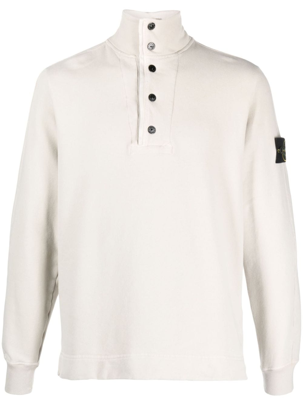 Stone Island Sweater met Compass-logopatch - Beige