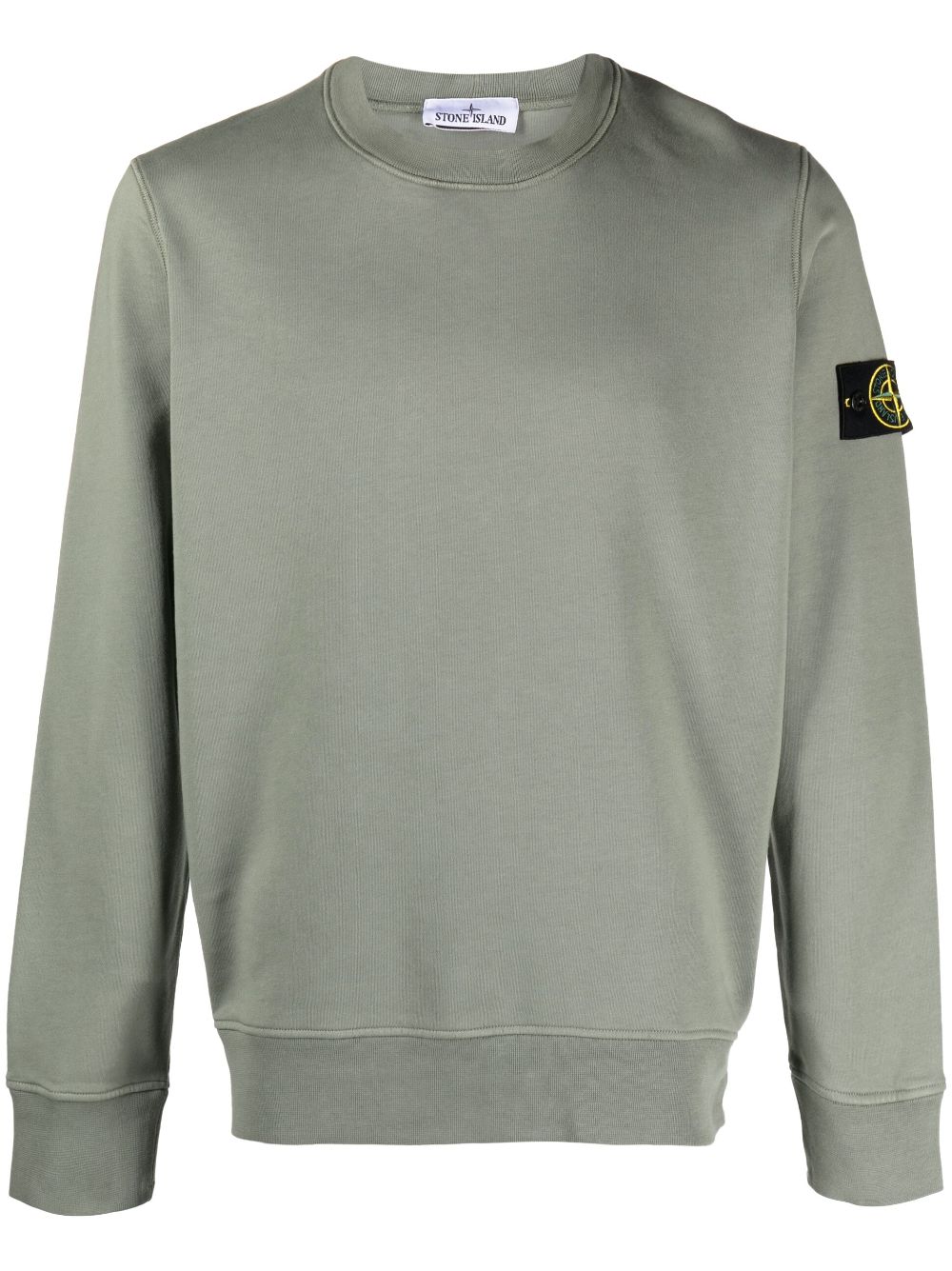 Stone Island Sweater met Compass-logopatch - Groen