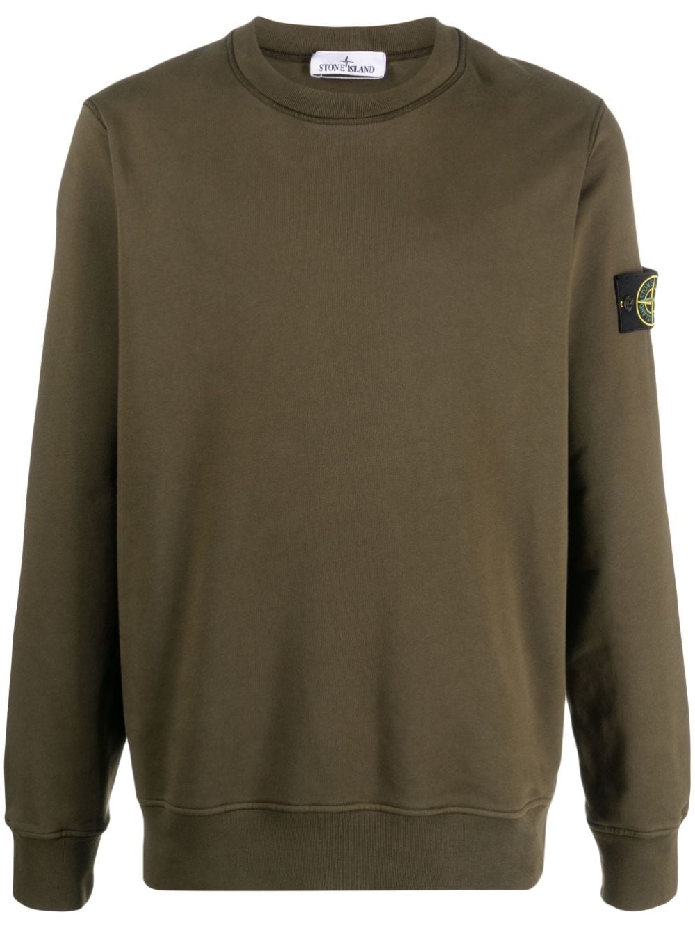 Stone Island Sweater met Compass-logopatch - Groen