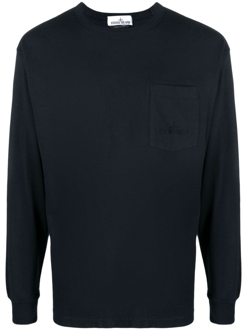 Stone Island Sweater met geborduurd logo - Blauw