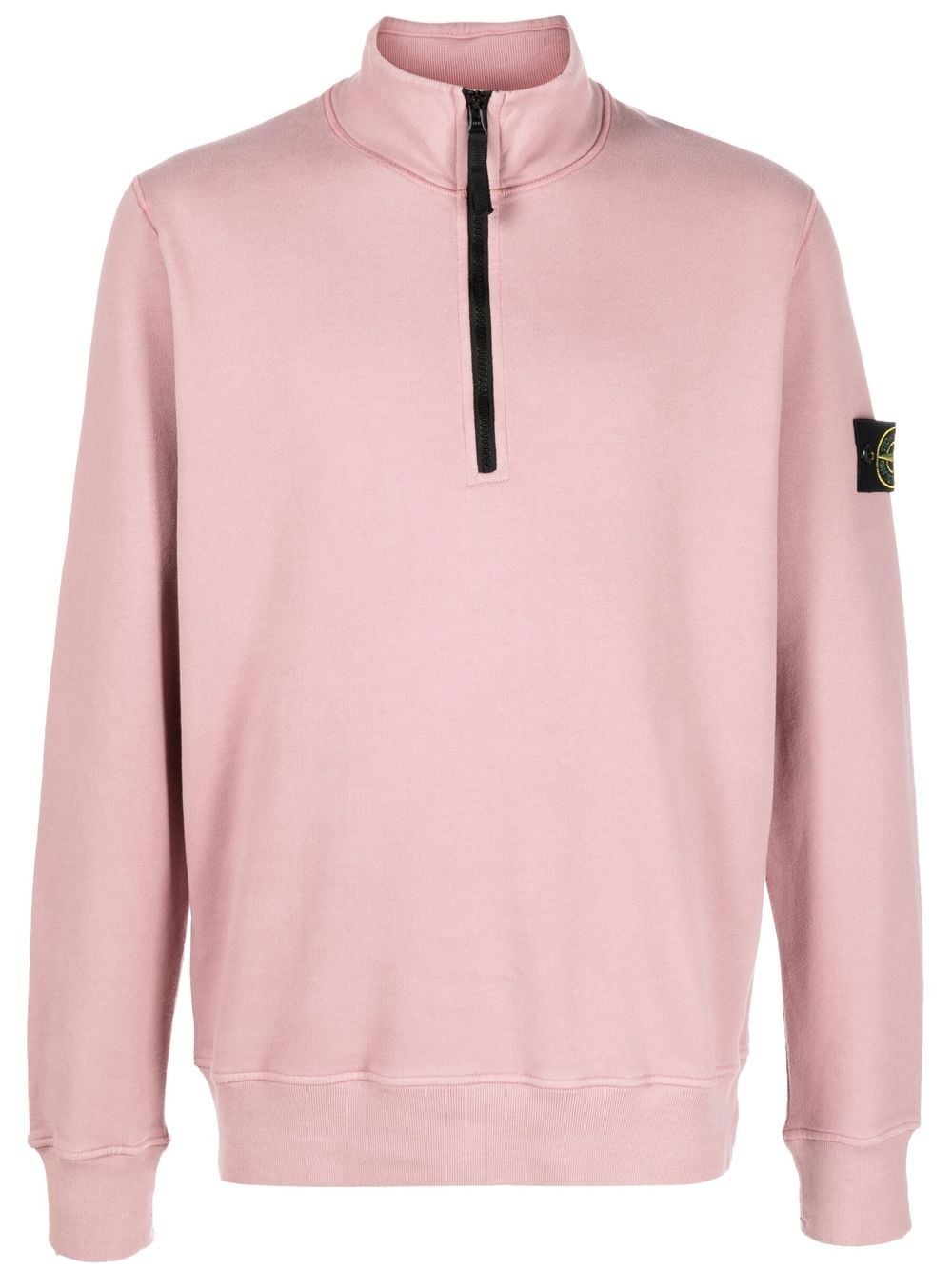 Stone Island Sweater met logopatch - Roze