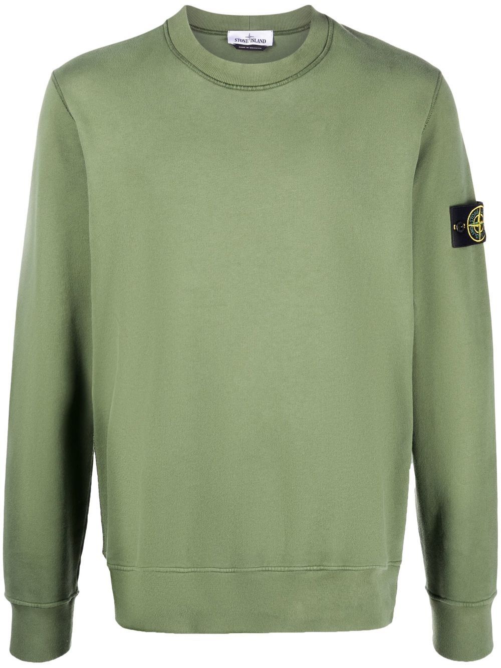 Stone Island Sweater met patch - Groen